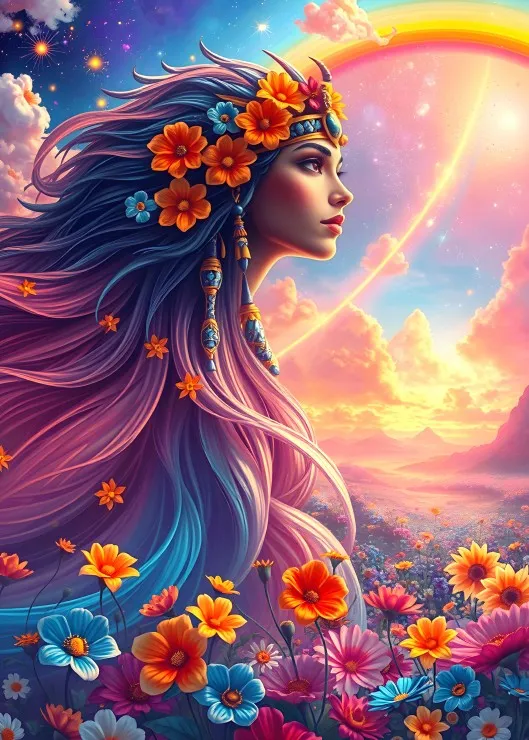 La fille Arc-en-Ciel