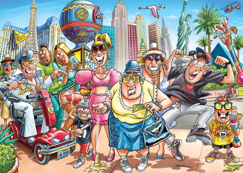 Wasgij Original 48 - Ce qui se passe à Vegas !