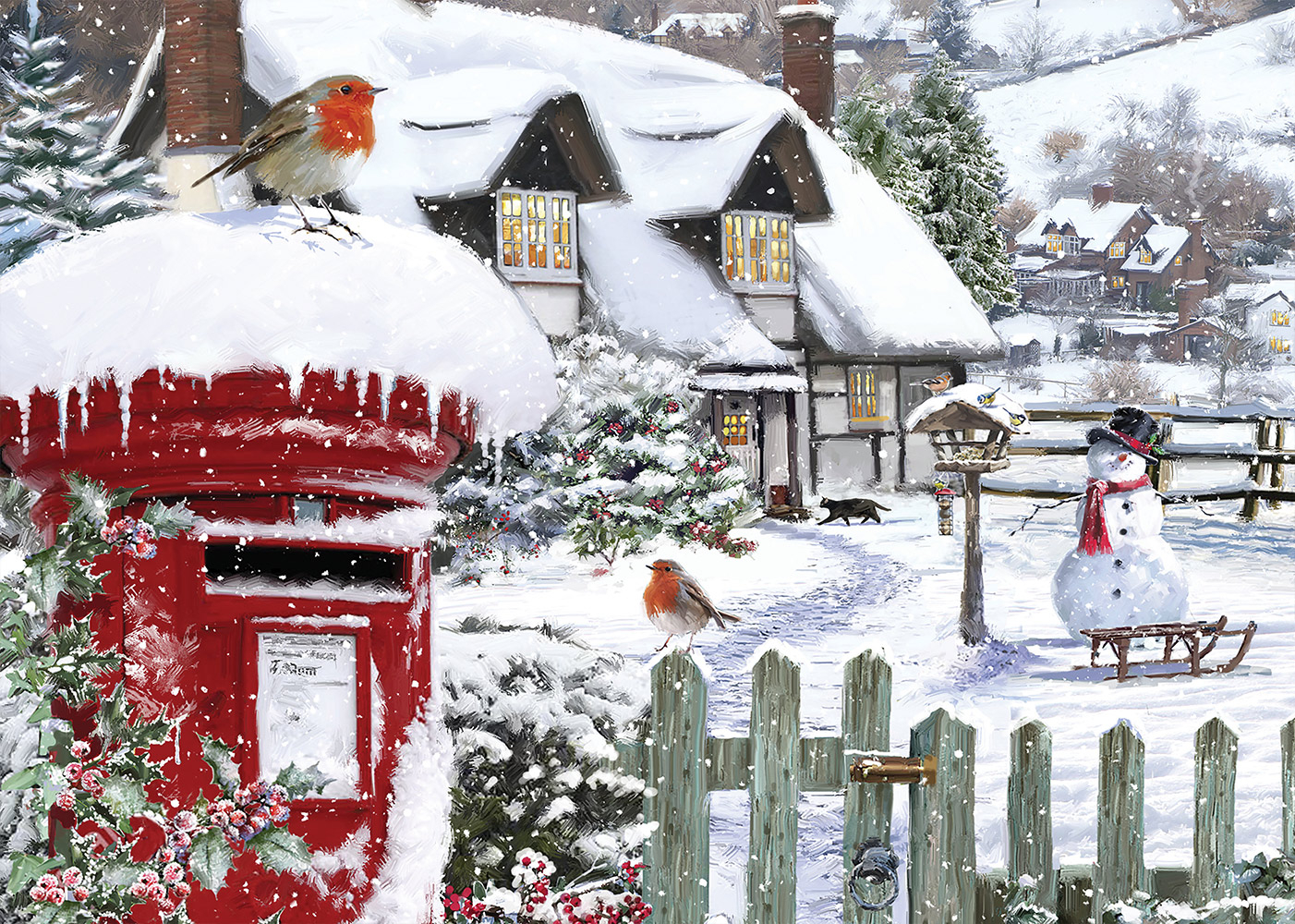 Rouge-Gorge dans la Neige