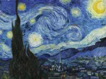 2 Puzzles - L'Art de Van Gogh : La Nuit étoilée, 1889 - Maison à Auvers, 1890