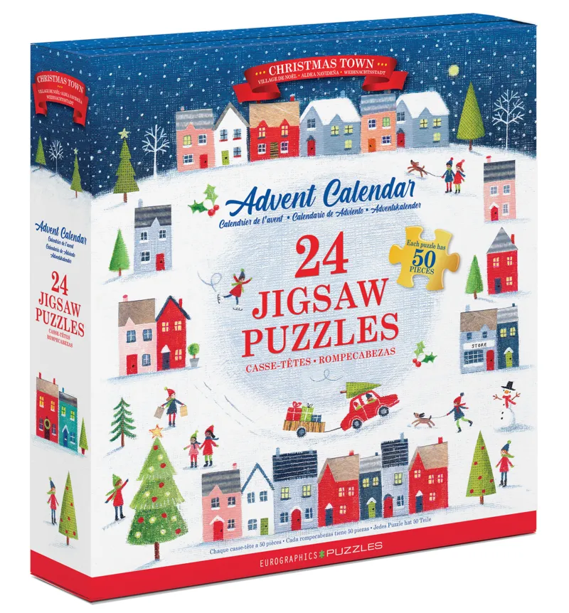 Calendrier de l'Avent - Ville de Noël - 24 Puzzles