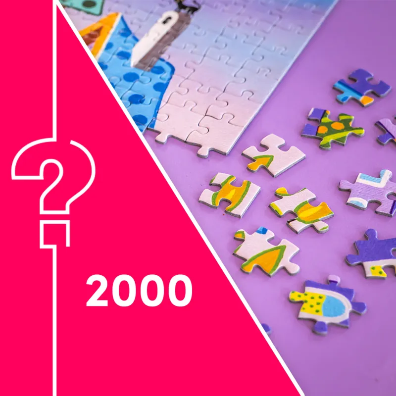 Puzzle Mystère sans Boite & sans Image - Sachet de 2000 Pièces