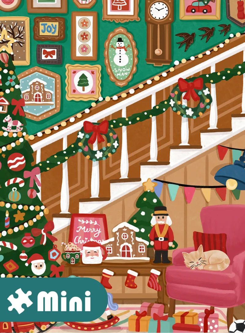 Mini Puzzle - Escalier de Noël