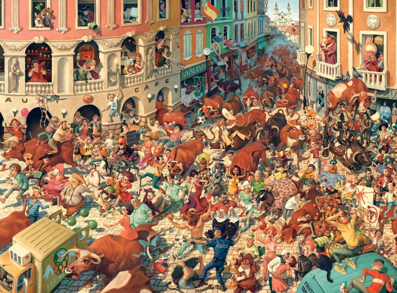 Art Collection - Course de Taureaux à Pampeluna