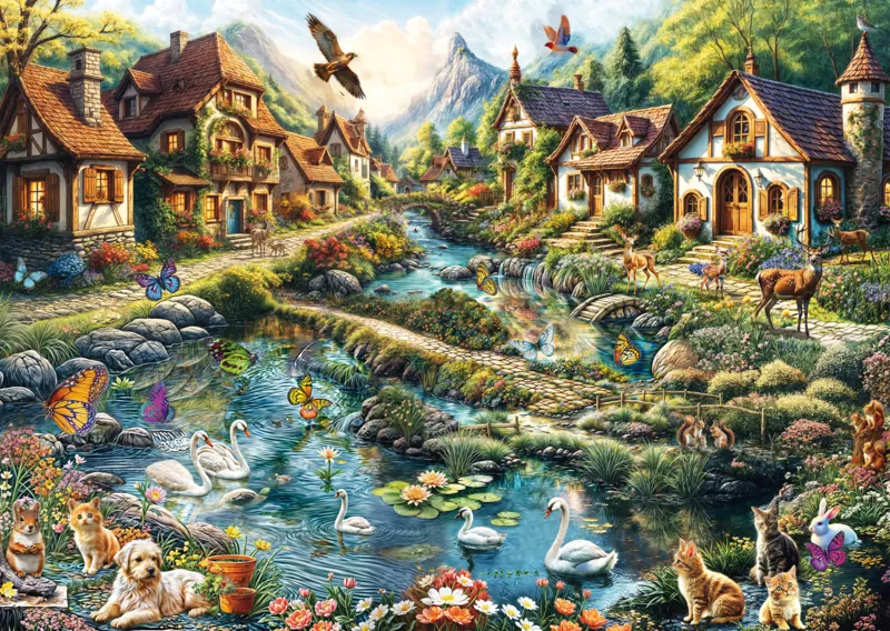 Village en Lisière de Forêt