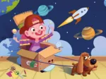Puzzle en Bois - Mini Astronaute