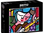 Romero Britto - Girl with guitar