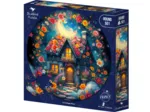 Puzzle Rond - Le Cottage Fleuri