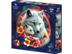 Puzzle Rond - Les Loups Blancs